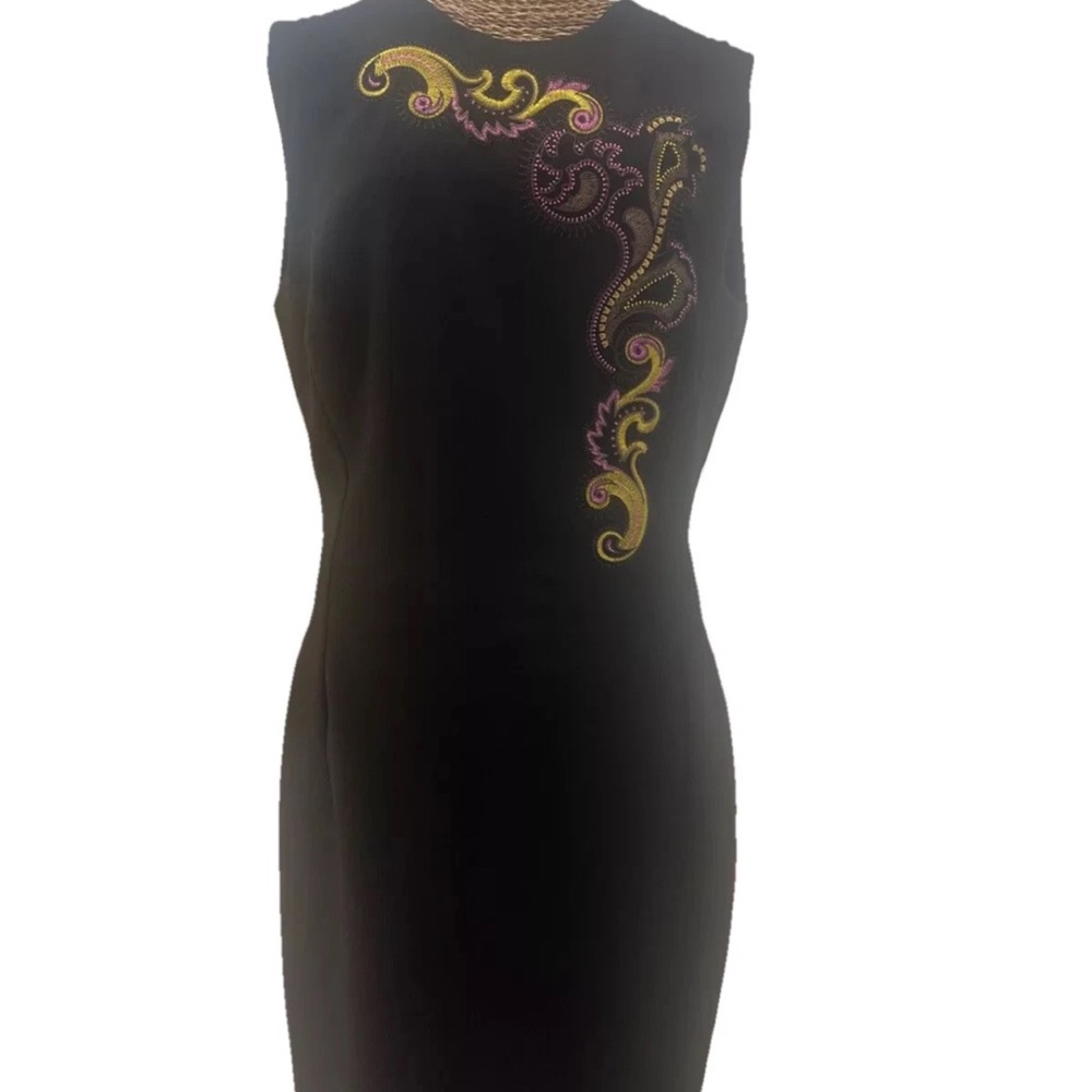 Authentic Versace Woman’s Dress Collection sz 44 black Pattern Gown Sz M-L